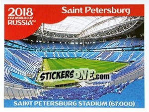 Figurina Saint Petersburg Stadium - Coppa del Mondo FIFA Russia 2018 - Panini