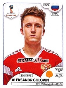 Figurina Aleksandr Golovin - Coppa del Mondo FIFA Russia 2018 - Panini