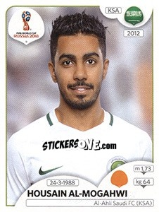 Cromo Housain Al-Mogahwi - Coppa del Mondo FIFA Russia 2018 - Panini