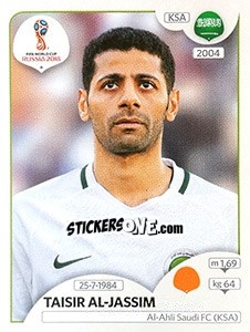 Cromo Taisir Al-Jassim - Coppa del Mondo FIFA Russia 2018 - Panini