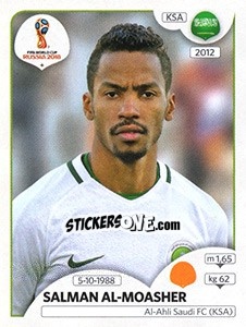 Sticker Salman Al-Moasher - Coppa del Mondo FIFA Russia 2018 - Panini