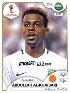 Figurina Abdullah Al-Khaibari - Coppa del Mondo FIFA Russia 2018 - Panini