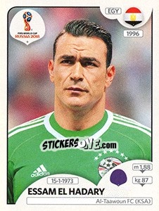 Cromo Essam El Hadary - Coppa del Mondo FIFA Russia 2018 - Panini