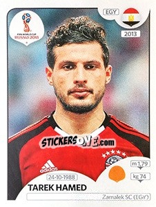 Figurina Tarek Hamed - Coppa del Mondo FIFA Russia 2018 - Panini