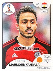 Figurina Mahmoud Kahraba - Coppa del Mondo FIFA Russia 2018 - Panini