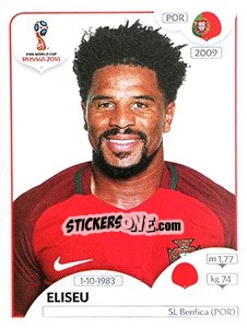 Sticker Eliseu - Coppa del Mondo FIFA Russia 2018 - Panini