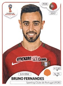 Sticker Bruno Fernandes - Coppa del Mondo FIFA Russia 2018 - Panini