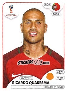 Cromo Ricardo Quaresma - Coppa del Mondo FIFA Russia 2018 - Panini