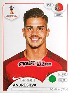 Sticker André Silva - Coppa del Mondo FIFA Russia 2018 - Panini