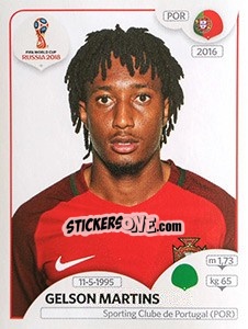 Sticker Gelson Martins - Coppa del Mondo FIFA Russia 2018 - Panini