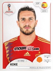 Sticker Koke - Coppa del Mondo FIFA Russia 2018 - Panini