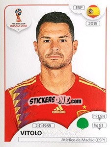 Sticker Vitolo - Coppa del Mondo FIFA Russia 2018 - Panini