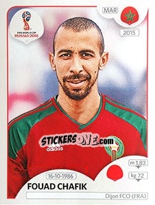 Cromo Fouad Chafik - Coppa del Mondo FIFA Russia 2018 - Panini