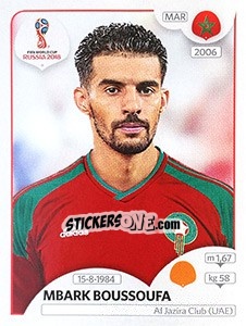 Cromo Mbark Boussoufa - Coppa del Mondo FIFA Russia 2018 - Panini