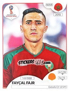 Figurina Fayçal Fajr - Coppa del Mondo FIFA Russia 2018 - Panini