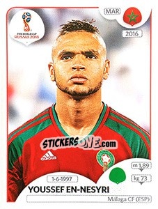 Cromo Youssef En-Nesyri - Coppa del Mondo FIFA Russia 2018 - Panini