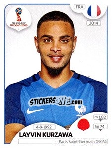 Cromo Layvin Kurzawa - Coppa del Mondo FIFA Russia 2018 - Panini