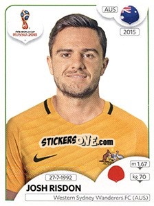 Figurina Josh Risdon - Coppa del Mondo FIFA Russia 2018 - Panini