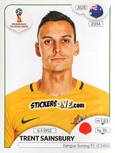 Sticker Trent Sainsbury - Coppa del Mondo FIFA Russia 2018 - Panini