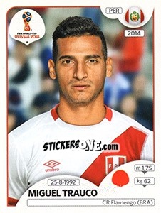 Sticker Miguel Trauco - Coppa del Mondo FIFA Russia 2018 - Panini