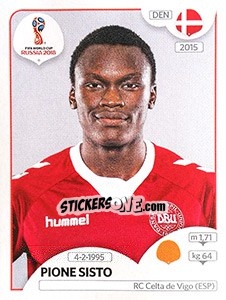 Sticker Pione Sisto - Coppa del Mondo FIFA Russia 2018 - Panini