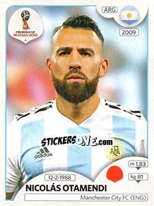 Cromo Nicolás Otamendi