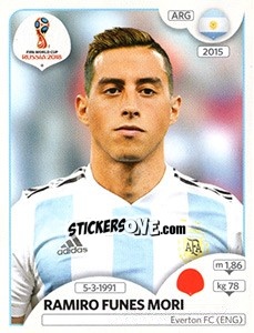 Cromo Ramiro Funes Mori - Coppa del Mondo FIFA Russia 2018 - Panini