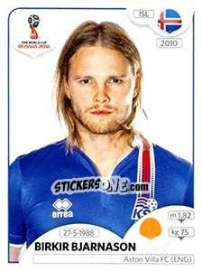 Sticker Birkir Bjarnason - Coppa del Mondo FIFA Russia 2018 - Panini