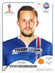 Sticker Gylfi Sigurdsson - Coppa del Mondo FIFA Russia 2018 - Panini
