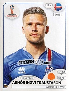 Sticker Arnór Ingvi Traustason - Coppa del Mondo FIFA Russia 2018 - Panini