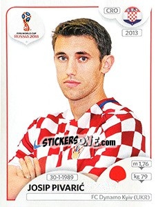 Figurina Josip Pivaric - Coppa del Mondo FIFA Russia 2018 - Panini