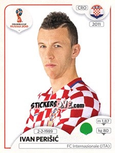 Sticker Ivan Perišic - Coppa del Mondo FIFA Russia 2018 - Panini