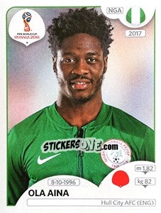 Cromo Ola Aina - Coppa del Mondo FIFA Russia 2018 - Panini