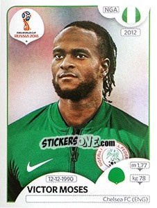 Cromo Victor Moses - Coppa del Mondo FIFA Russia 2018 - Panini