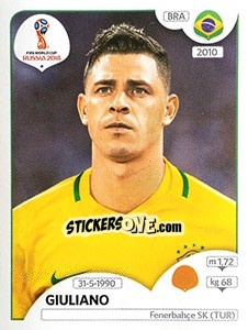 Sticker Giuliano - Coppa del Mondo FIFA Russia 2018 - Panini