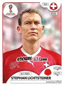 Cromo Stephan Lichtsteiner - Coppa del Mondo FIFA Russia 2018 - Panini