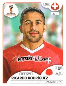 Cromo Ricardo Rodríguez - Coppa del Mondo FIFA Russia 2018 - Panini