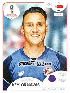 Sticker Keylor Navas - Coppa del Mondo FIFA Russia 2018 - Panini