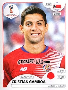 Sticker Cristian Gamboa - Coppa del Mondo FIFA Russia 2018 - Panini