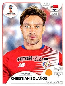 Figurina Christian Bolaños - Coppa del Mondo FIFA Russia 2018 - Panini