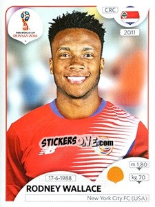 Sticker Rodney Wallace - Coppa del Mondo FIFA Russia 2018 - Panini