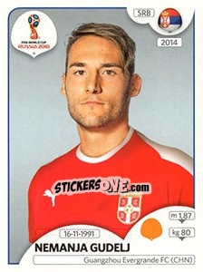 Figurina Nemanja Gudelj - Coppa del Mondo FIFA Russia 2018 - Panini