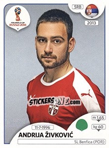 Cromo Andrija Živkovic - Coppa del Mondo FIFA Russia 2018 - Panini