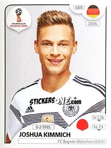 Cromo Joshua Kimmich - Coppa del Mondo FIFA Russia 2018 - Panini