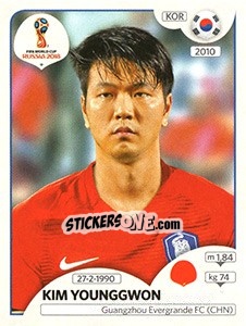 Cromo Kim Younggwon - Coppa del Mondo FIFA Russia 2018 - Panini