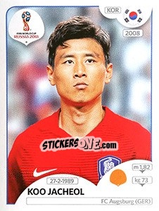 Figurina Koo Jacheol - Coppa del Mondo FIFA Russia 2018 - Panini