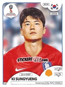 Sticker Ki Sung-yueng - Coppa del Mondo FIFA Russia 2018 - Panini