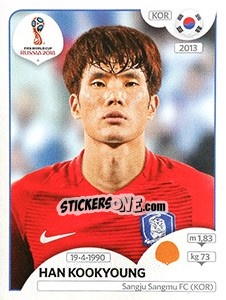 Sticker Han Kookyoung - Coppa del Mondo FIFA Russia 2018 - Panini