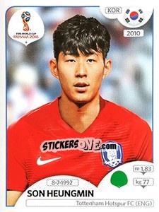 Cromo Son Heungmin - Coppa del Mondo FIFA Russia 2018 - Panini