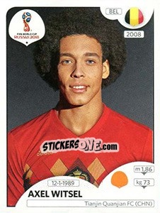 Sticker Axel Witsel - Coppa del Mondo FIFA Russia 2018 - Panini